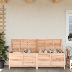 Contenitore Da Giardino 198,5x50x56,5cm Legno Massello Di Abete /