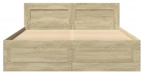 Giroletto testiera rovere sonoma 120x200 cm legno multistrato