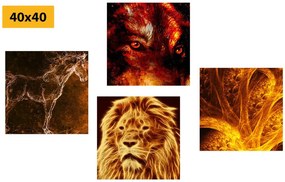 Set di quadri – Animali astratti