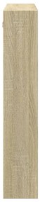 Armadietto a muro rovere sonoma 80x15x80 cm legno multistrato