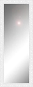 Specchio Forata rettangolare in legno bianco opaco 125 x 40 cm