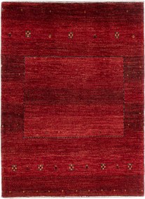 Loribaft Tappeto 80x110 Rosso (Iran) Annodato A Mano