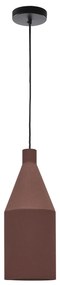 Kave Home - Lampada da soffitto Peralta in metallo verniciato color terracotta Ã˜ 15 cm