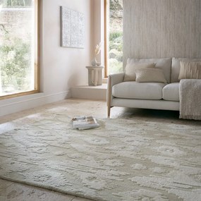 Tappeto beige in lana tessuto a mano 200x290 cm Dion Ikat – Flair Rugs