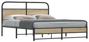 Giroletto Senza Materasso Rovere Fumo 150x200 Cm İn Truciolato /