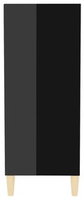 Credenza nero lucido 57x35x90 cm in truciolato
