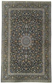 Kashan Tappeto persiano 320x520 Blu (Iran) Annodato A Mano