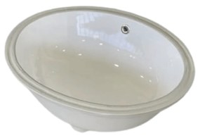 Lavabo Sottopiano 56x42,5 Cm Mood Ceramic "Built-In" Bianco Lucido