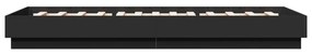 Giroletto con led nero 100x200 cm