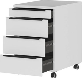 Armadietto grigio chiaro su ruote 42x63x60 cm Mailand – Germania