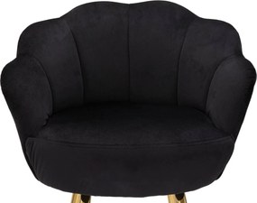 Sgabello Bar Vienna Nero 55x53x110 cm Spugna e Tessuto e Metallo Nero e Oro...