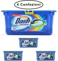 Dash allin1 pods detersivo per lavatrice in monodosi unstoppables 4 confezioni da 26 capsule