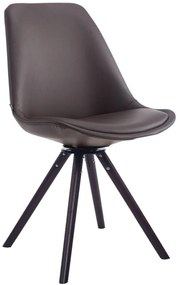 Sedia Girevole Besucherstuhl Calais - Design Elegante E Funzionale / Walnuss / Braun