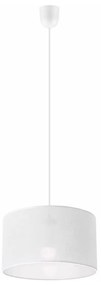 Lampadario a sospensione con filo SIRJA 1xE27/60W/230V bianco