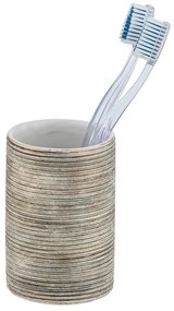 Tazza in ceramica marrone per spazzolini da denti Fedio - Wenko