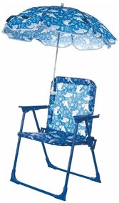 Sedia bimbo con ombrello,  struttura in metallo, decoro new squaletto