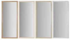 Specchio da parete Home ESPRIT Bianco Marrone Beige Grigio Cristallo polistirene 68 x 2 x 156 cm (4 Unità)