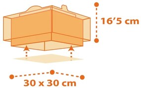 Dalber 73456 - Plafoniera per bambini DINOS 2xE27/60W/230V