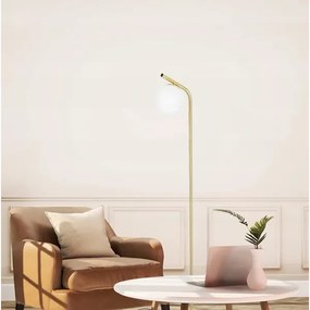 Lampada da terra 1xE27/40W/230V oro/bianco