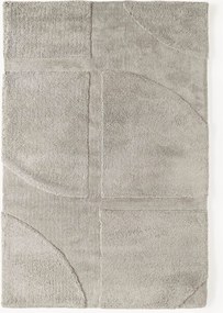 Tappeto soffice a pelo lungo con motivo in rilievo Jade