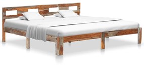 Giroletto Senza Materasso İn Legno Massello 200x200 Cm /