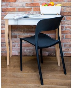 Scrivania bianca, lunghezza 85 cm Lillo - Ragaba