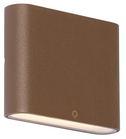 Lampada da parete per esterni moderna marrone ruggine 11,5 cm incl. LED IP65 - Batt