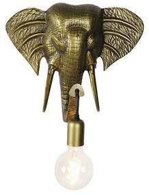 Lampada da parete vintage oro - Animal Elephant