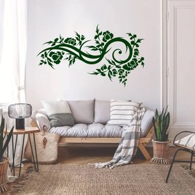 Adesivi da parete - Ornamento a fiori | Inspio