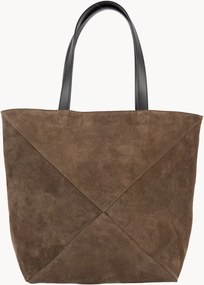 Borsa a mano in camoscio fatta a mano Cruza