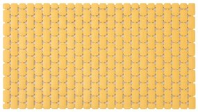 Tappetino antiscivolo doccia giallo 40x73 cm in plastica Spring