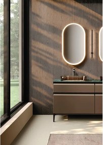 Mobile da bagno sospeso sotto lavabo Fusion 2 cassetti L 79.5 x H 60 x P 45.5 cm bronzo