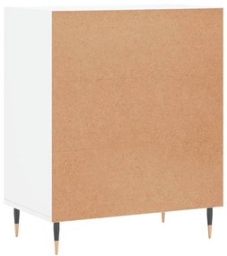 Credenza Bianca 57x35x70 cm in Legno Multistrato