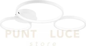 Plafoniera led fredy bianco 40w 5200lm cct 3000k 4000k 6500k 60x60x...