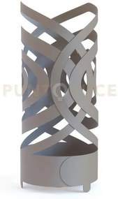 Porta ombrelli ricercato optical fango in ferro diametro23cmx54cmh