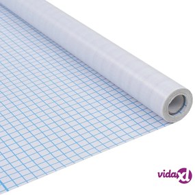 vidaXL Pellicola Finestra Sabbiata Adesiva a Righe 0,9x5 m