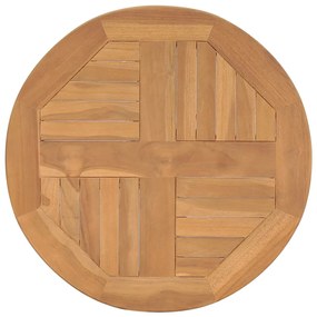 Tavolino da bistrot Ø60x60 cm in massello di teak