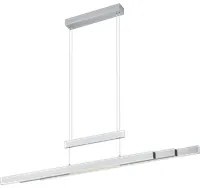 Lampada Sospensione Led Soffitto Altezza Regolabile Acciaio Trajan GD Trio