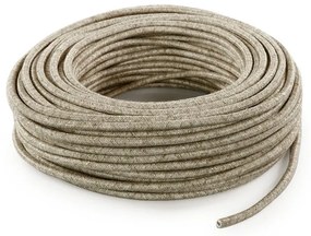 Cavo tessile 2 x 0.75 mm² L 50 m MERLOTTI canvas beige matassa