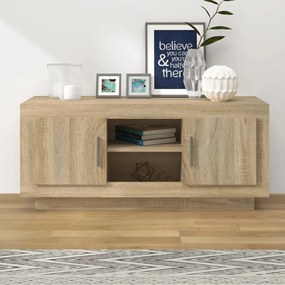 Mobile Porta Tv Rovere Sonoma 102x35x45 Cm İn Legno Multistrato /