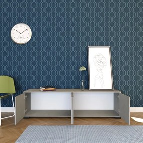 Porta TV in legno con 4 ante 172x40 cm KYLA Grigio