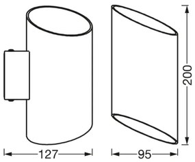 Ledvance - Applique LED dimmerabile SMART+ CYLINDRO LED/12W/230V Wi-Fi