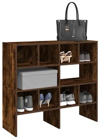 Scarpiere 2 Pz Impilabili Rovere Fumo 89,5x30x40 Cm /
