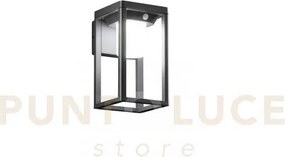 Applique led kyoto antracite 2,5w 300lm 4000k con pannello solare e...