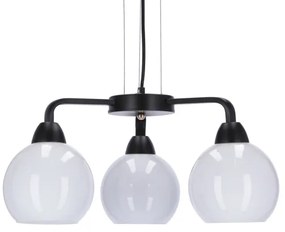 Lampadario a sospensione con filo CALDERA 3xE27/60W/230V nero