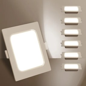 Aigostar - Lampada da incasso LED/6W/230V 3000K 12x12 cm bianca