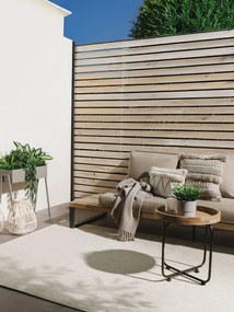 benuta Basic Tappeto per interno ed esterno Iowa Crema 120x170 cm - Tappeto outdoor per balcone, terrazzo e giardino