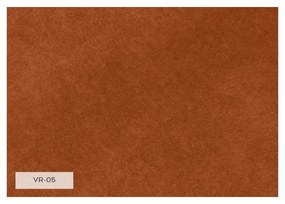 Divano letto in velluto color mattone 225 cm Charming Charlie - Miuform