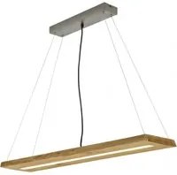 Sospensione Led Brad Rettangolare Legno Naturale Trio Lighting