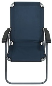 Sedia da campeggio pieghevole blu